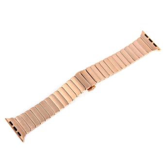 Rose Gold Stainless Steel Watch Band Bracelet Strap Link for 42mm Apple iWatch  