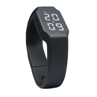 S & F 3D LED Calorie Pedometer Sportsmart Smart Bracelet Wrist Watch Unisex Black  