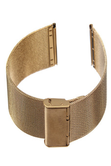 S & F Gold Stainless Steel Watch Mesh Bracelets Straps Replacement Band 20mm (Gold) - intl  