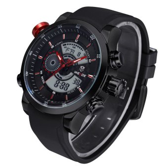 S & F WEIDE WH3401B-2C 431988 Mens Sport Calendar Casual Original Analog Digital Wrist Watch  