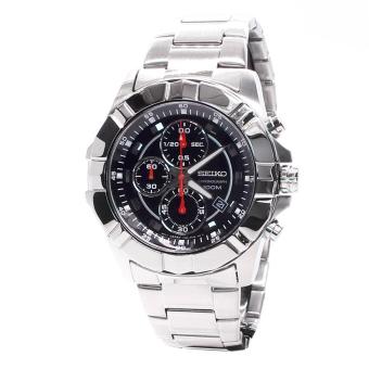 Seiko Watch Lord Chronograph Silver Stainless-Steel Case Stainless-Steel Bracelet Mens Japan NWT + Warranty SNDD73P1  