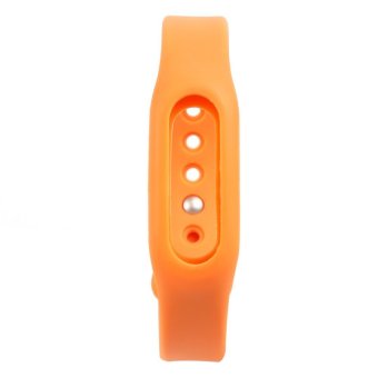 Silicone Band Strap Anti-lost Design Wristband for Xiaomi Miband (ORANGE)  