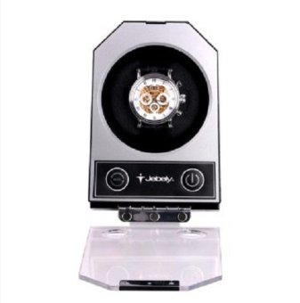 Single watch winder Automatic mechanical watch box turn table ware JA084 elegant black+ Sliver  