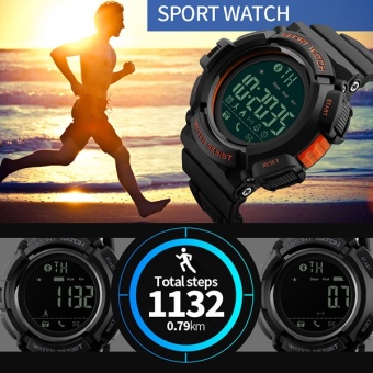 SKMEI Brand Watch Bluetooth Smart Watch Men Sports Pedometer Calories Chronograph Fashion 50M Waterproof Digital Wristwatches 1245 - intl  