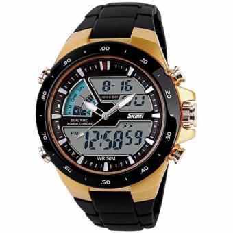 SKMEI Casio Men Sport LED Watch Water Resistant 50m AD1016 - Golden Kualitas Original Garansi 1 Bulan  