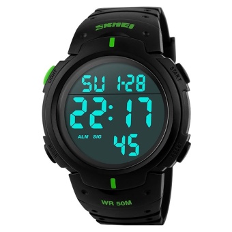 SKMEI Watch 1068 Mens Sports Watches Dive 50m Digital LED Military Watch Men Fashion Casual Electronics Wristwatches Hot Clock 1068 - intl  