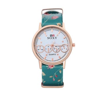 SOXY Flower Watch Casual Collocation Women Wristwatches (Blue) - Intl  
