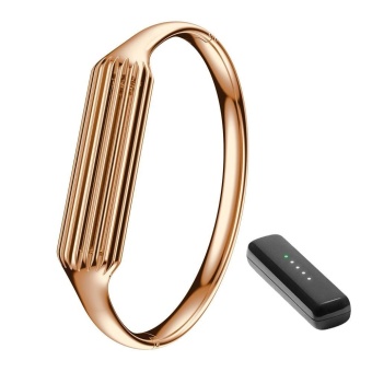 Stainless Steel Bracelet Accessories for Fitbit Flex 2 Sliver Small Bangle(Rose Gold) - intl  