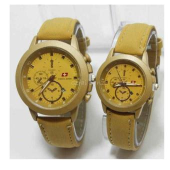 Swiss Army - Couple - SA 8805- Jam tangan Pria & Wanita - Strap Kulit  