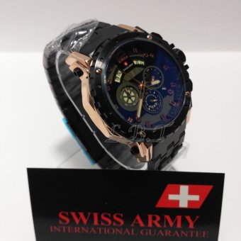 Swiss Army Crono Time - Jam Tangan Pria - Stainless Steel -SA 453  