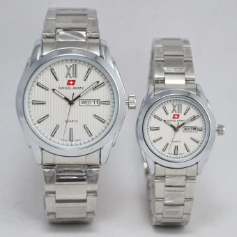 Swiss Army - Jam Tangan Couple - Stainless Steel - SA 1610  