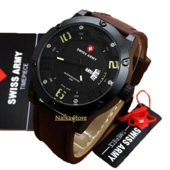 Swiss Army - Jam Tangan Pria Original - Strap Kulit - SA 3035  