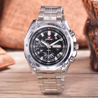 swiss army jam tangan pria silver stainless steel swiss army jam tangan pria silver stainless steel