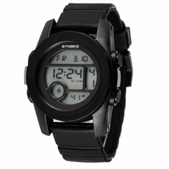 Synoke ABS materia young people Watches Sports Waterproof electronics Watch(Black) - intl  