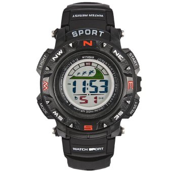 SYNOKE Men Multi-functional Waterproof Digital Sport Watch ss99719_Black  