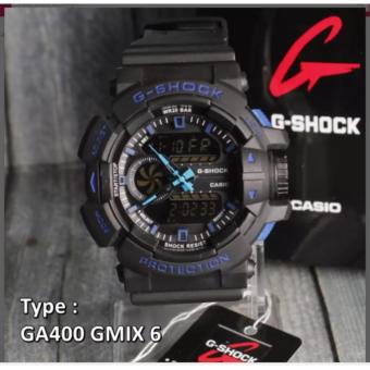 TERBARU... Casio G Shock Gmix Black Hitam Dual Time . Jam Tangan Digital Analog Keren . SKMEI  