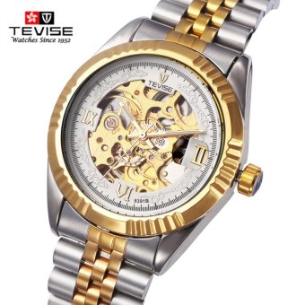 TEVISE Luxury Tourbillon Men Mechanical Watch Mens Business Stainless Steel Strap Top Brand Famous Watches - intl  