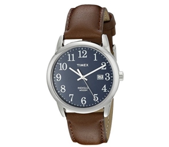 Timex Easy Reader Date Full-Size Leather Strap Watch - intl  