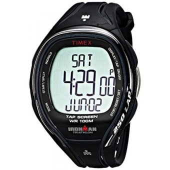 Timex Mens T5K588 Ironman Sleek 250 TapScreen Full-Size Black Resin Strap Watch - intl  