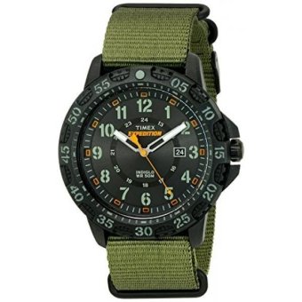 Timex Mens TW4B03600 Expedition Gallatin Green/Black Nylon Slip-Thru Strap Watch - intl  