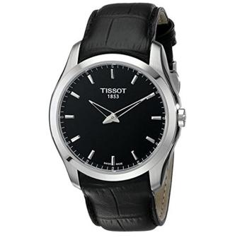 Tissot Men's T0354461605100 Couturier Analog Display Swiss Quartz Black Watch - intl  