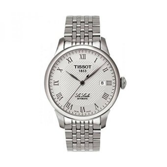 Tissot Mens T41148333 Le Locle Silver-Tone Watch with Textured Dial and Link Bracelet - intl  