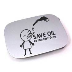Tokomonster Stiker Save Oil Car Fuel Cover Sticker Decal