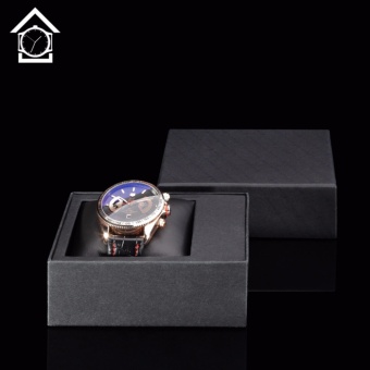 Top Quality Cardboard Fashion Black Square Watch Boxes Single Watches Storage Case Box Gift Box For Watches BX0010a - intl  