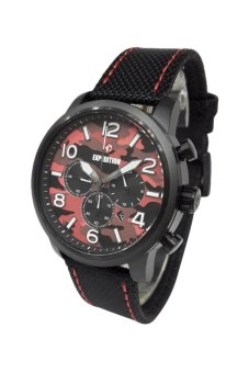 Triple 8 Collection - Expedition 6672MCNIPRE Black IP - Jam Tangan Pria  