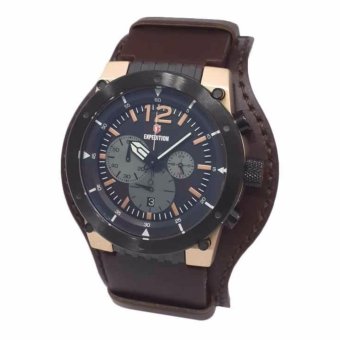 Triple 8 Collection - Expedition 6701MCLBRBA - Jam Tangan Pria - Rose Gold  