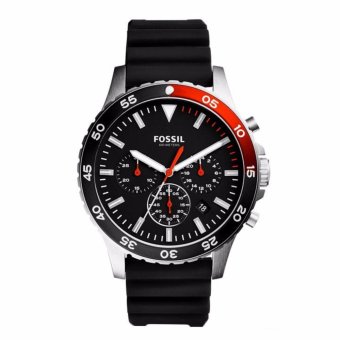 Triple 8 Collection - Fossil CH3057 Crewmaster Sport Chronograph - Jam tangan Pria Silver  