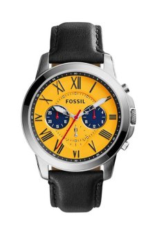 Triple 8 Collection - Fossil Grant FS5059 Silver - Jam tangan Pria  
