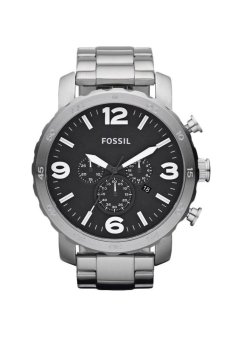 Triple 8 Collection - Fossil Nate JR1353 Silver - Jam tangan Pria  