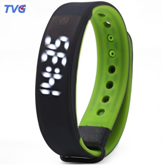 TVG KM - 133S Unisex LED Digital Watch Calendar Water Resistance Magnetic Sport Wristwatch (Green) - intl  