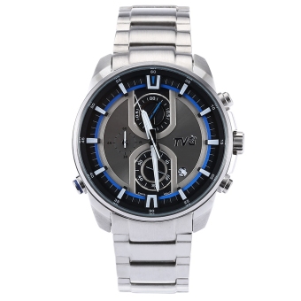 TVG KM - A501 Male Quartz Watch 50m Water Resistance Date Display Luminous Pointer Chronograph Wristwatch (White)  