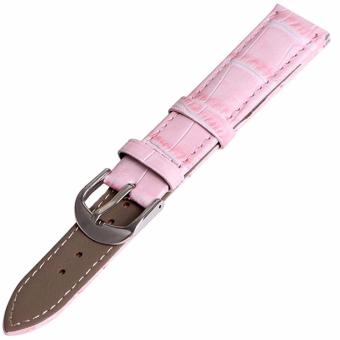 Twinklenorth 16mm Pink Genuine Leather Watch Strap Band - intl  