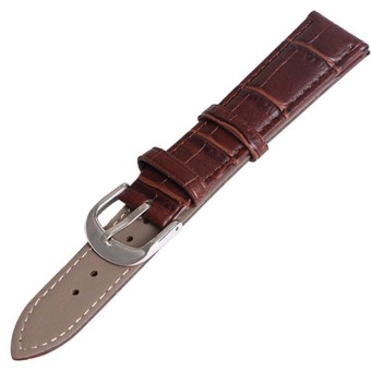 Twinklenorth 20mm Brown Genuine Leather Watch Strap Band  