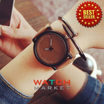 Unisex Men Men Quartz Analog Wrist Watch Watches Full Brown  