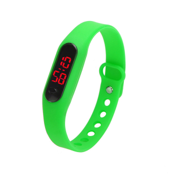 Unisex Sports Casual Date Sports Bracelet Digital Watch (Green) - intl  