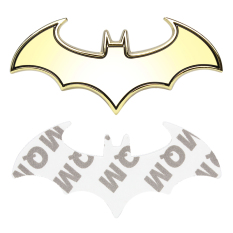 Universal Car Styling Batman 3D Metal Stickers Decals Auto trunk Badge Emblem Logo Stickers(Golden)