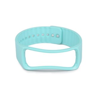 Untuk pengganti Samsung Galaxy Gear Fit cerdas perhiasan gelang tali pengikat pergelangan tangan Band Biru Muda