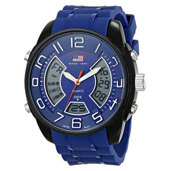 U.S. Polo Assn. Sport Men's US9486 Analog-Digital Display Analog Quartz Blue Watch - intl  