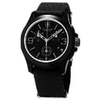 Victorinox Swiss Army Black Dial Black Textile Chronograph Male Watch 241534 - Intl  