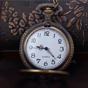 Vintage Chain Retro The Greatest Pocket Watch Necklace For Grandpa Dad Gifts - intl  
