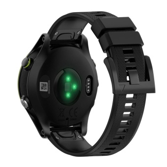 Watchband Strap for Garmin Fenix 5 GPS Watch Replacement Silicone Easyfit Wrist Band Black - intl  
