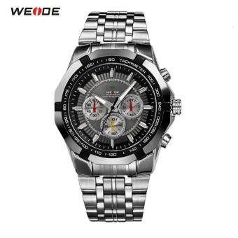 WEIDE Luxury Brand Full Stainless Steel Analog Display Date Men's Quartz Watch Business Watches Men Wristwatch relogio masculino 1010 - intl  