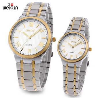 WeiQin W00141 Couple Quartz Watch Imported Movt 3ATM Luminous Pointer Wristwatch (White)  