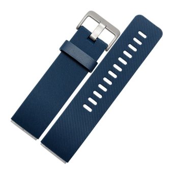 Whyus store Silicon Twill Diagonal Bracelet Watch Band Replacement Strap For Fitbit Blaze (Blue)  