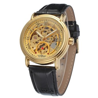 Winner Men Mechanical Automatic Dress Watch with Gift Box WRG8075M3G1 (Gold)  