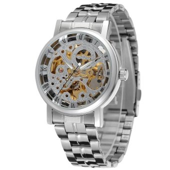 Winner Men's Stainless Steel Skeleton Wrist Watch WRG8028M4S2  